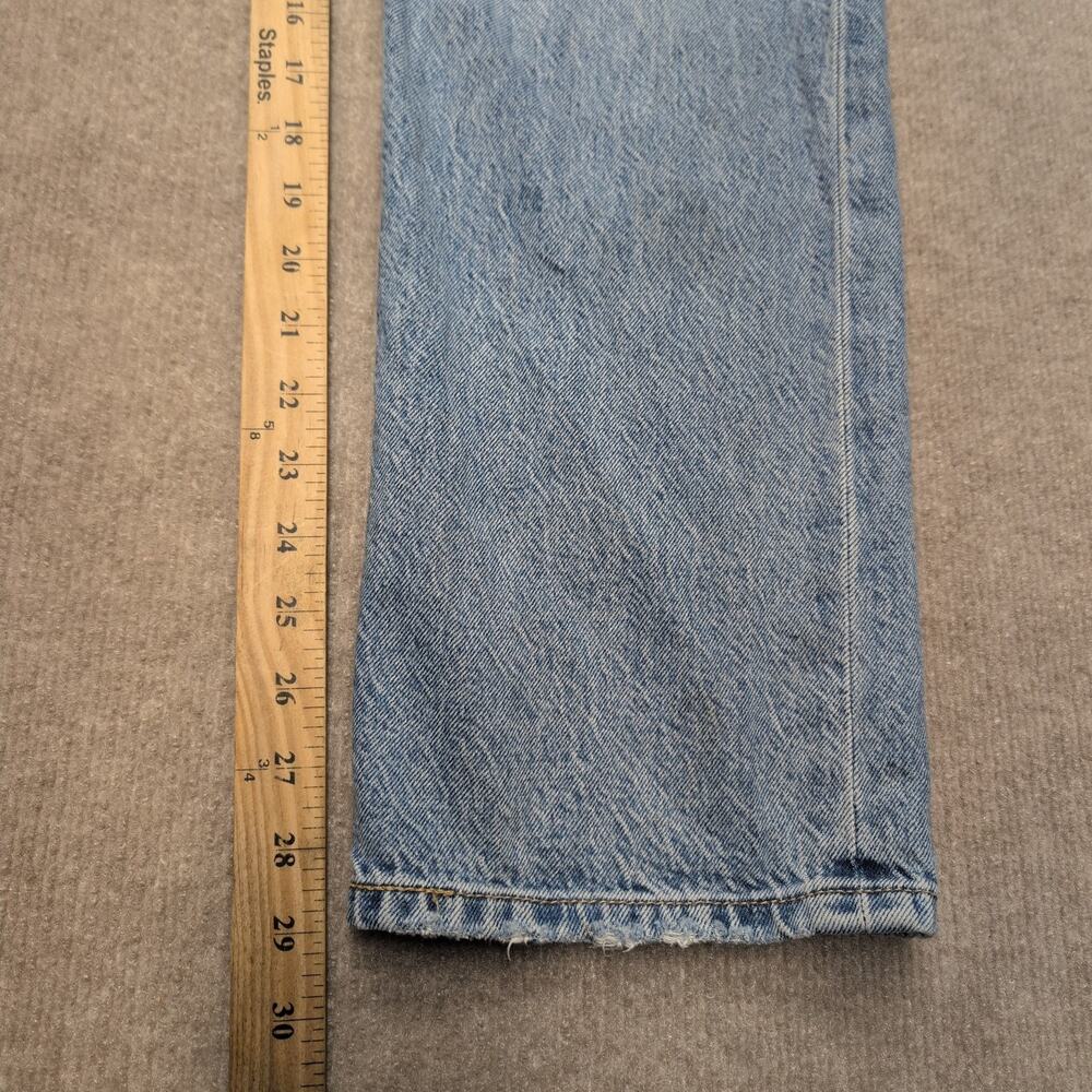 Levi's Premium 501 29x30 Men's Denim Jeans Light Blue Button Fly Straight Fit - Picture 11 of 11